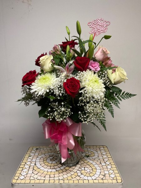 A 5 Star Customer Reviewed Flower Arrangement Designed by Salvy the Florist in Lynn, MA