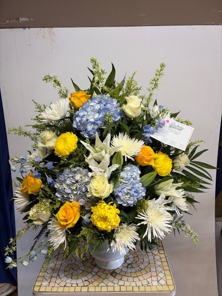 A 5 Star Customer Reviewed Flower Arrangement Designed by Salvy the Florist in Lynn, MA