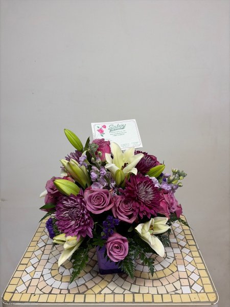 A 3 Star Customer Reviewed Flower Arrangement Designed by Salvy the Florist in Lynn, MA
