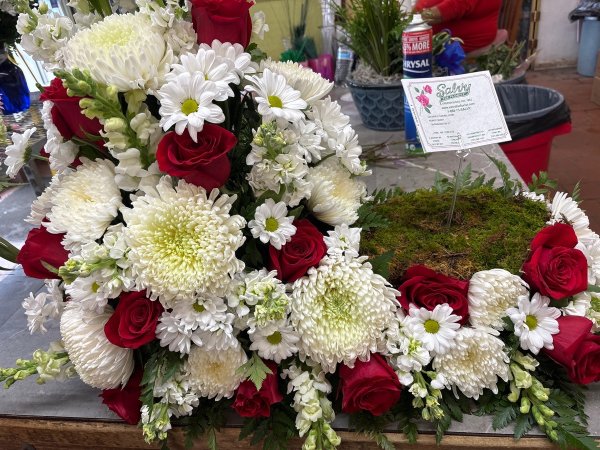 A 5 Star Customer Reviewed Flower Arrangement Designed by Salvy the Florist in Lynn, MA