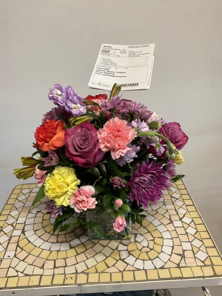A 5 Star Customer Reviewed Flower Arrangement Designed by Salvy the Florist in Lynn, MA