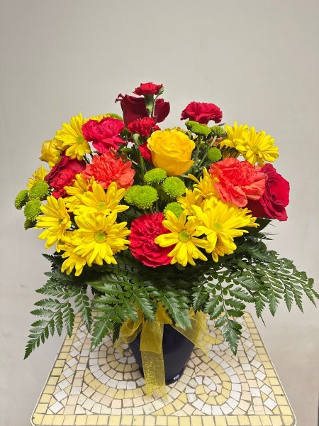 A 5 Star Customer Reviewed Flower Arrangement Designed by Salvy the Florist in Lynn, MA