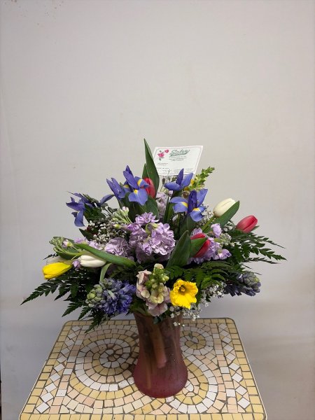 A 5 Star Customer Reviewed Flower Arrangement Designed by Salvy the Florist in Lynn, MA