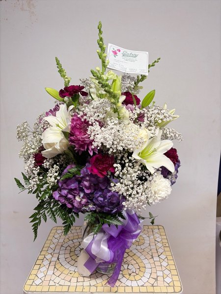 A 5 Star Customer Reviewed Flower Arrangement Designed by Salvy the Florist in Lynn, MA