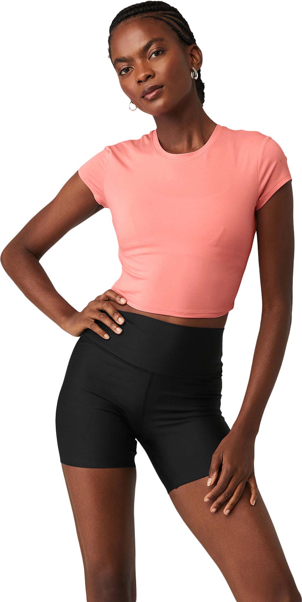 Alo Yoga Alosoft Crop Finesse Short Sleeve Tee - Women's