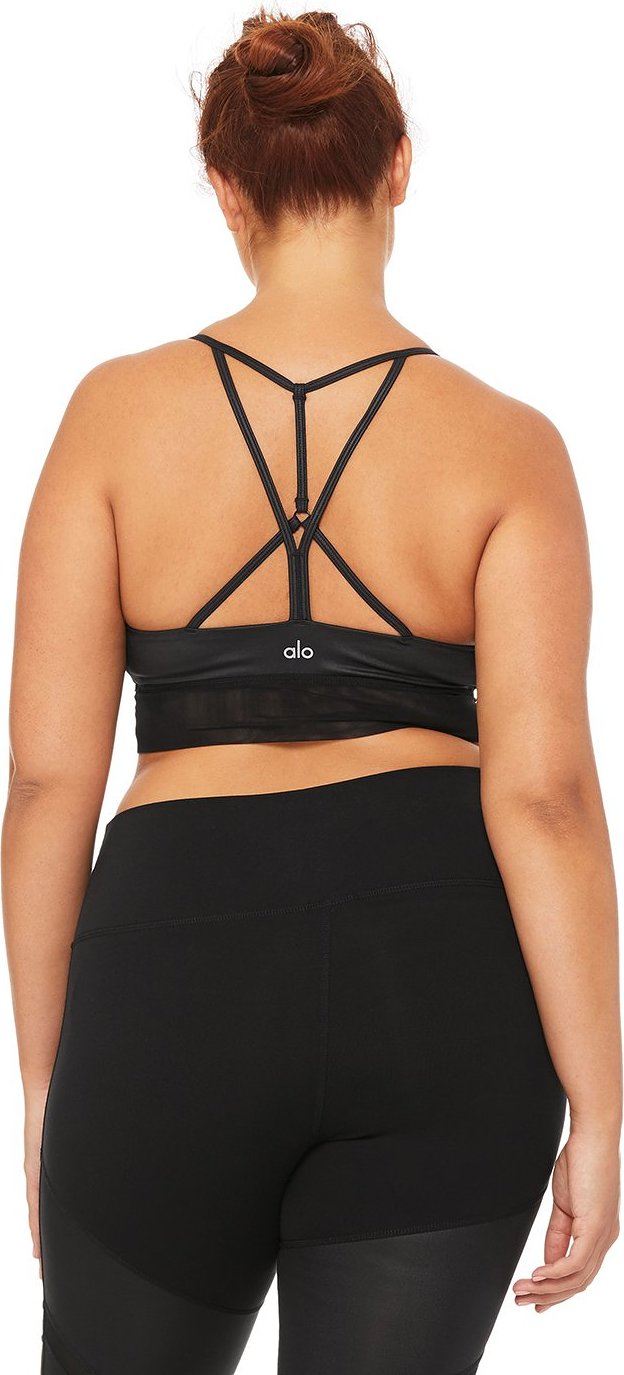 Alo Yoga Double Up Bra ブラック×ホワイト M 美品 Alo Yoga Double Up