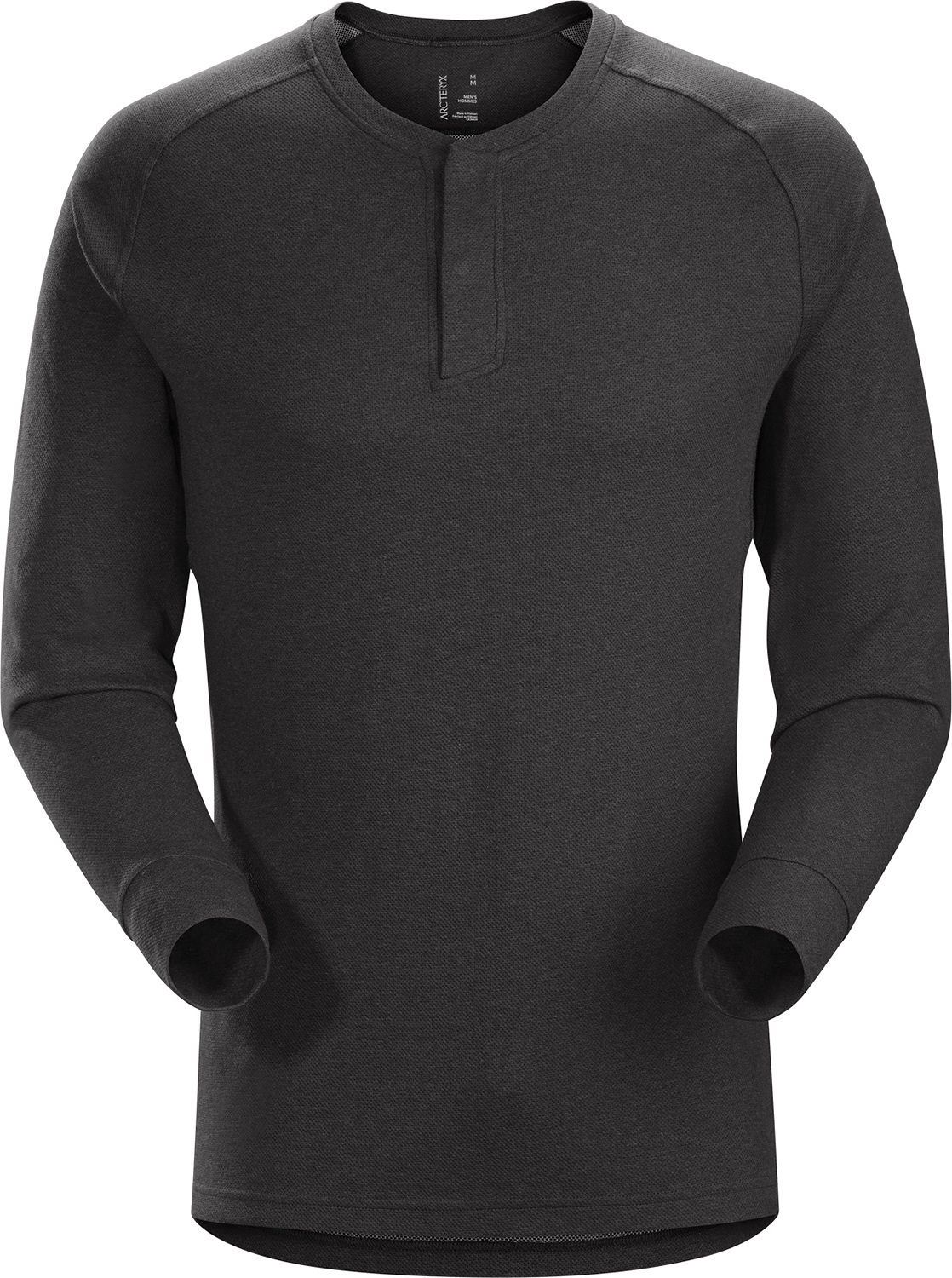 arc'teryx Sirrus LS Henley XL ブラック　ロンT arc-20765_black-heather.jpg