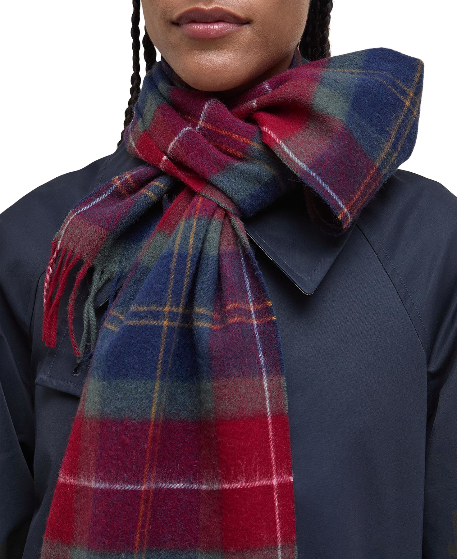 navy blue dress for baby girl Tartan Scarf Dress Tartan | Barbour Lifestyle main image 1