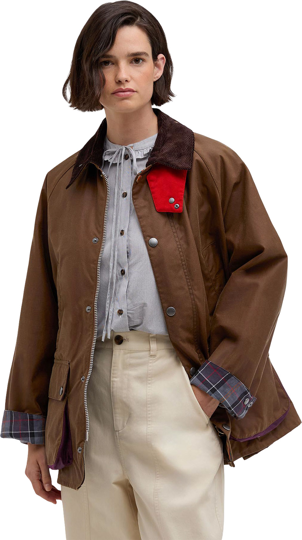 Barbour Barbour X Paul Smith Oversized Bedale Wax Jacket - Unisex