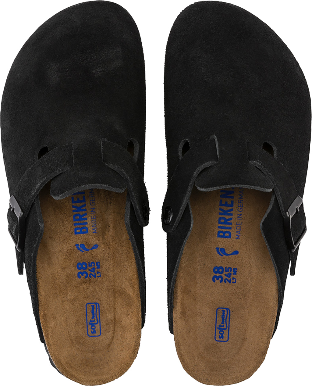 Birkenstock Boston Soft Footbed Suede Leather Mules [Narrow