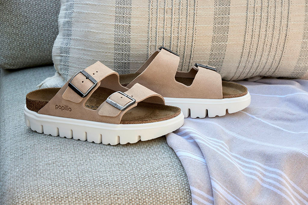 Papillio by Birkenstock® Arizona Chunky Suede Sandal - Women's Shoes in
