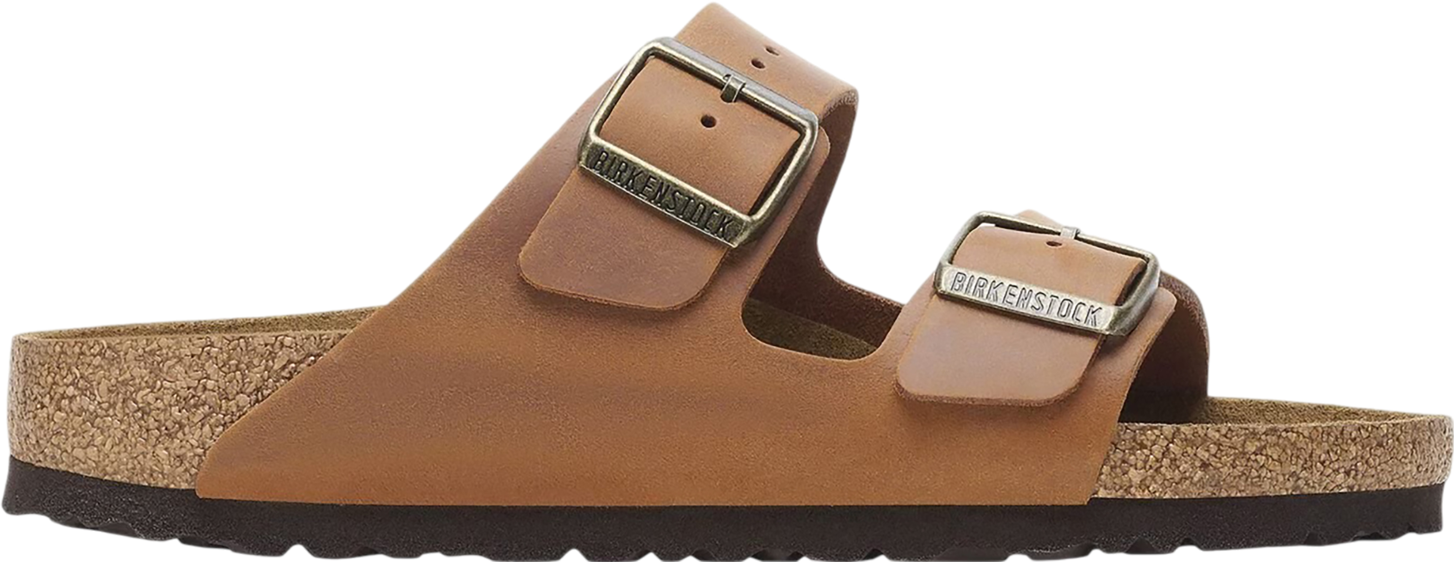 Birkenstock Arizona BS Sandals in Cognac Natural Leather Oiled 1028272 Birkenstock Arizona Natural Leather Oiled Sandals - Cognac  main image 3