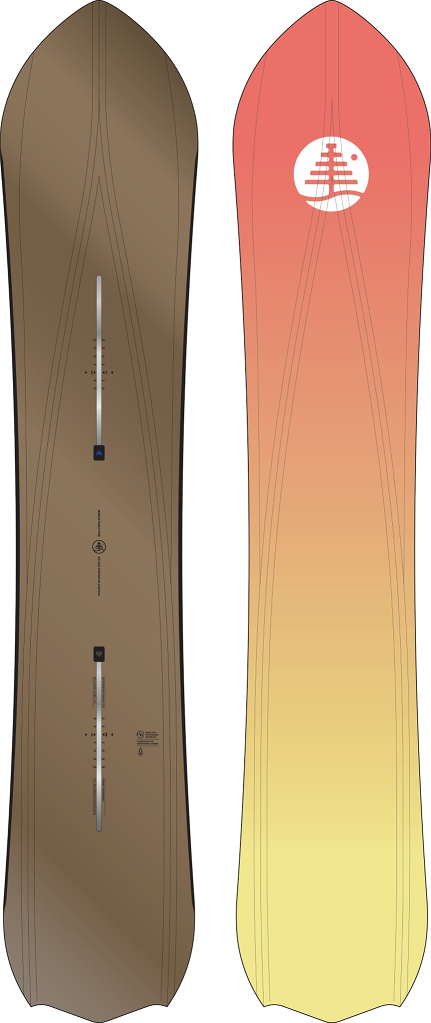 burton family tree 3d double dog camber snowboard double down with the stiff Burton Family Tree 3D Double