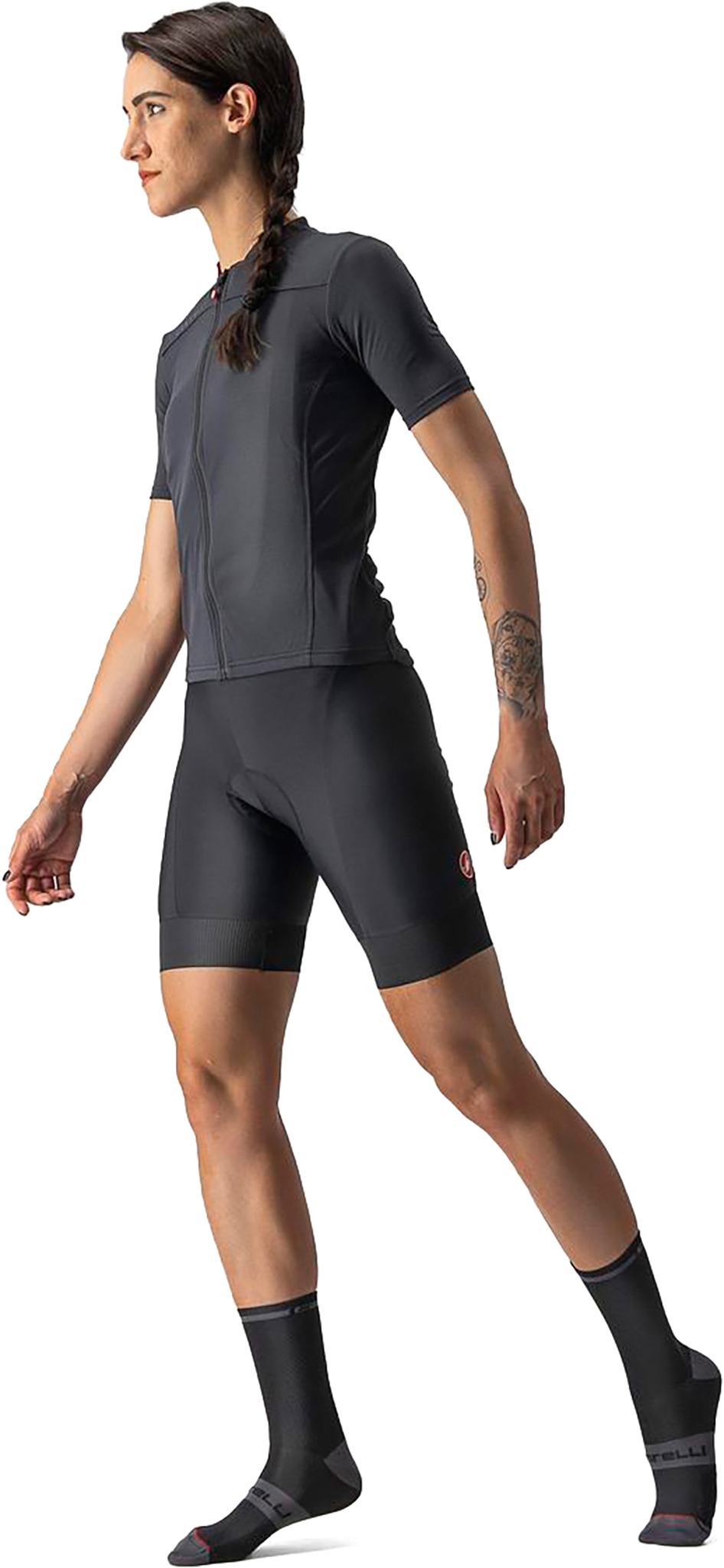 Castelli Anima 3 - Maglia Da Ciclismo Donna, Tessuto Tecnico Prosecco, Vestibilità Aderente