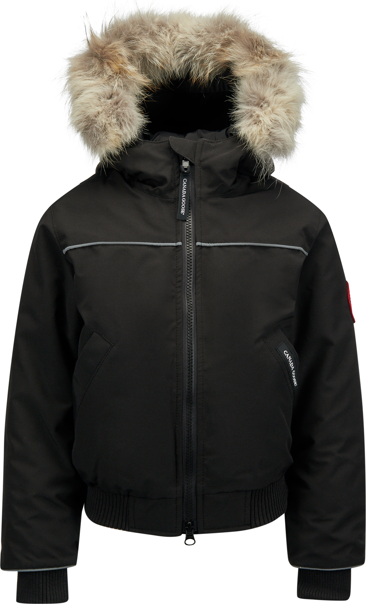 Canada Goose Grizzly Heritage With Fur Bomber Jacket - Kids 