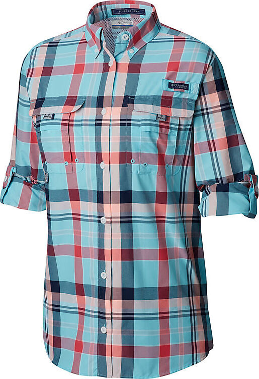 Chemise Pêche Femme Columbia PFG – Bleu, Taille L, Manches Longues