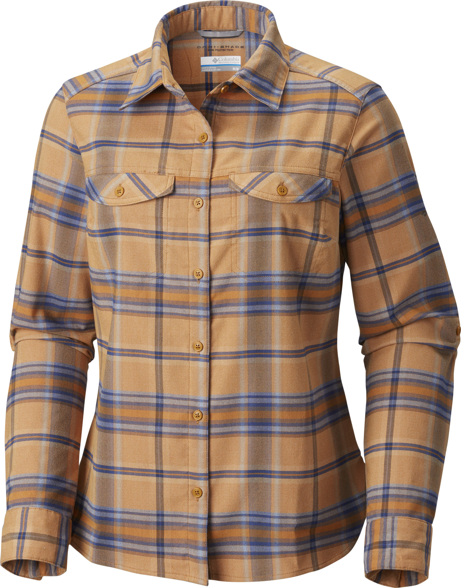 Chemise En Flanelle Columbia Pour Femme - Plaid, Manches Longues, Taille XL, Coton