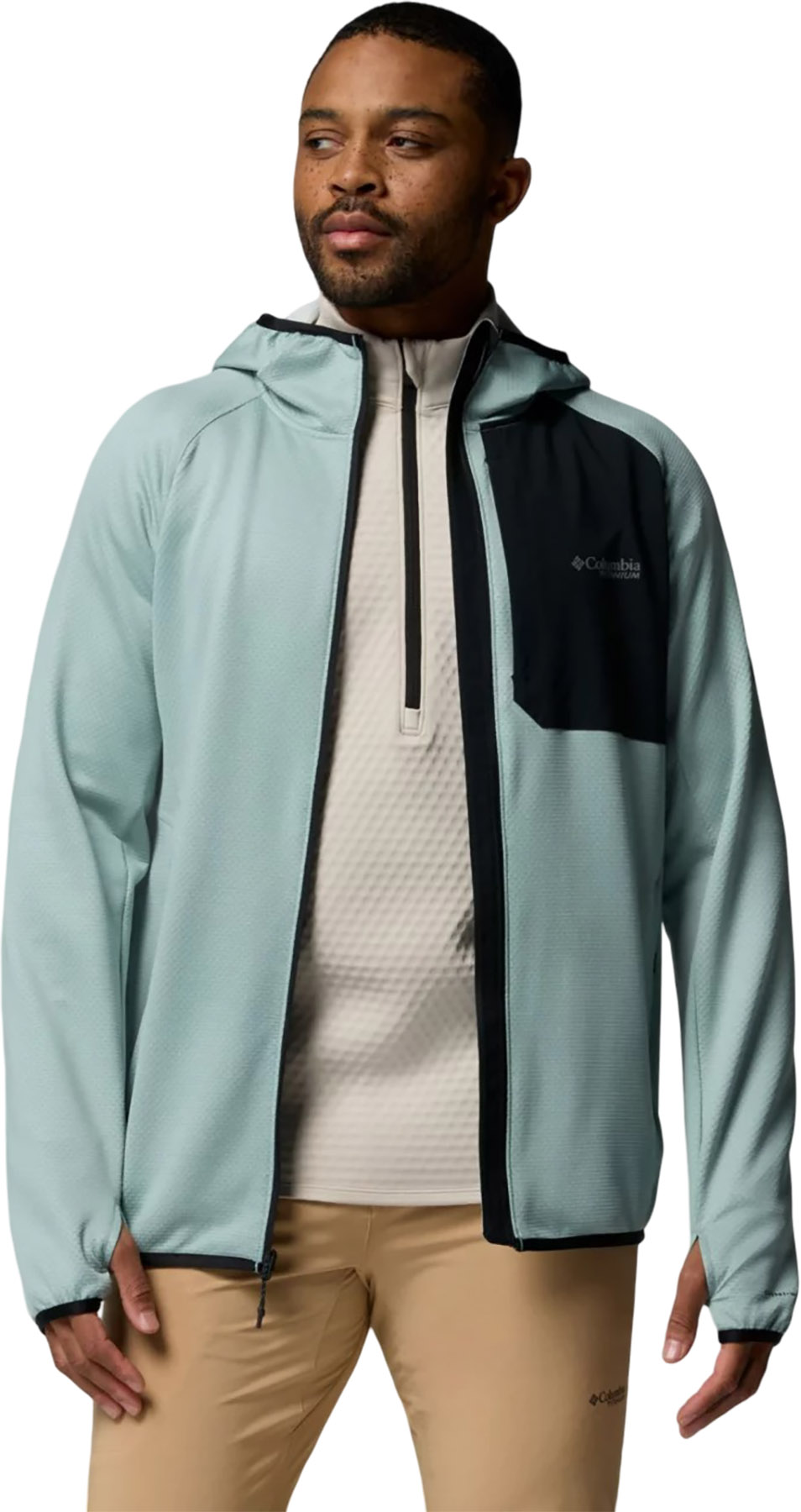Columbia Triple Canyon II Grid Fleece Hooded Full Zip Jacket