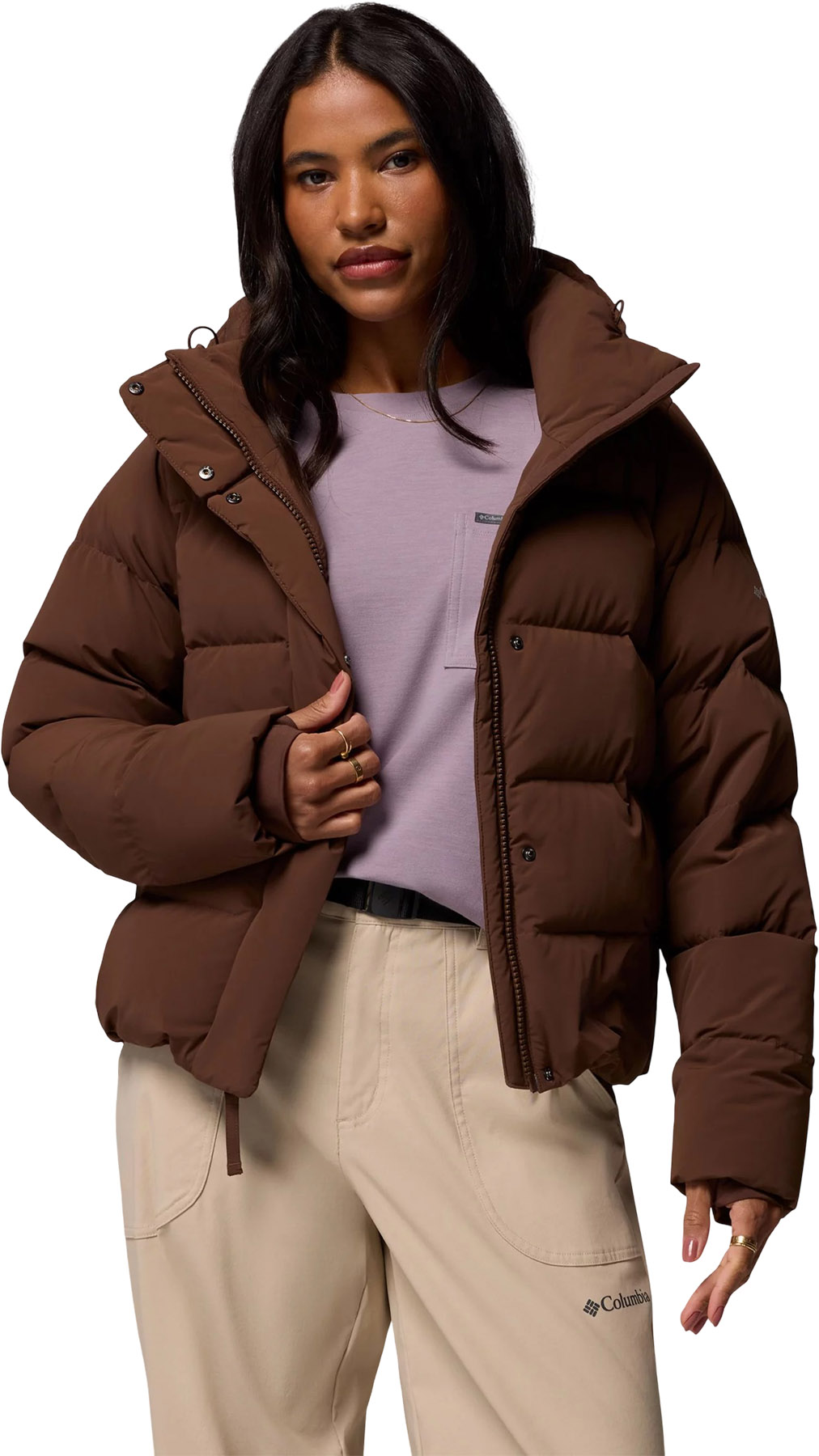 columbia amaze puffer jacket tobacco Columbia Amaze Puff Hooded Jacket - Women's
