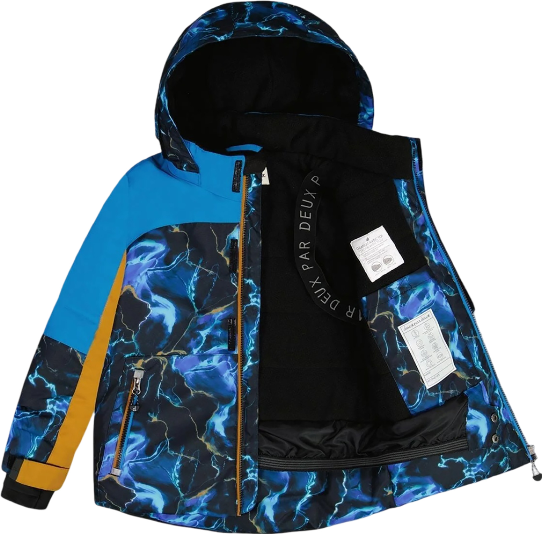 Deux par Deux Printed with Zipped Pockets Two Piece Snowsuit