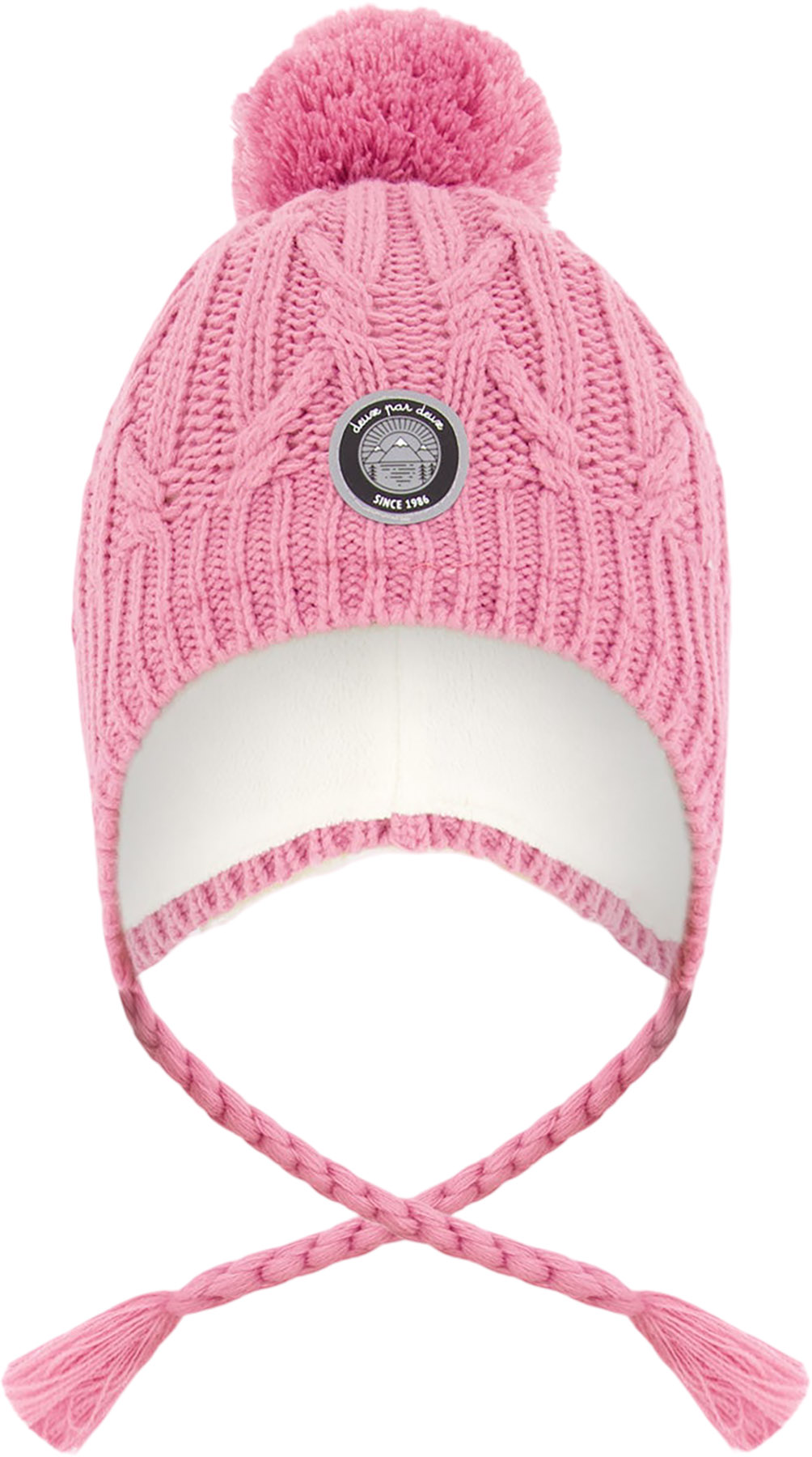 Bonnet Pompom Pour Enfants 3-9 Ans - Doublé Polaire Chaud Et Doux - Garçons Et Filles