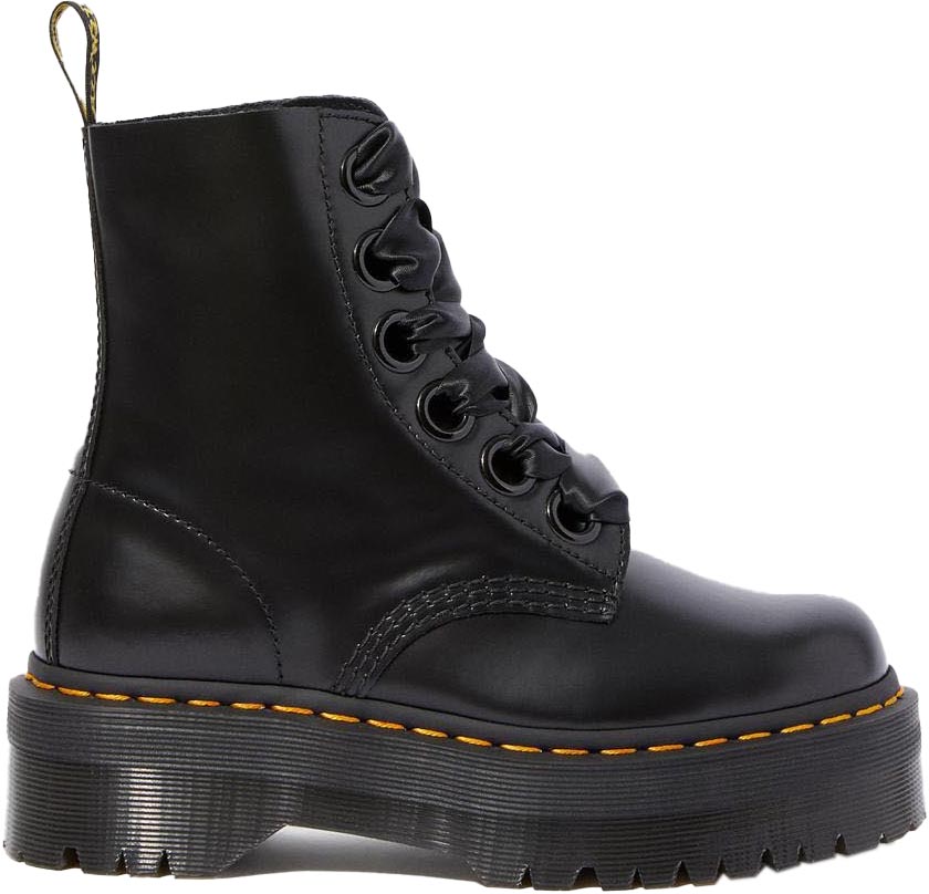 Dr. Martens Molly Leather Platform Boots - Women's | The Last Hunt