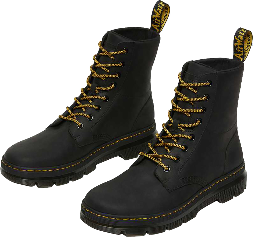 Dr. Martens COMBS Leather Casual Boots/ Size US 6M-7W/ NWB/ MSRP 140 Amazon.com | Dr. Martens Womens Combs W 6 Tie Boot, Black, 5  main image 4