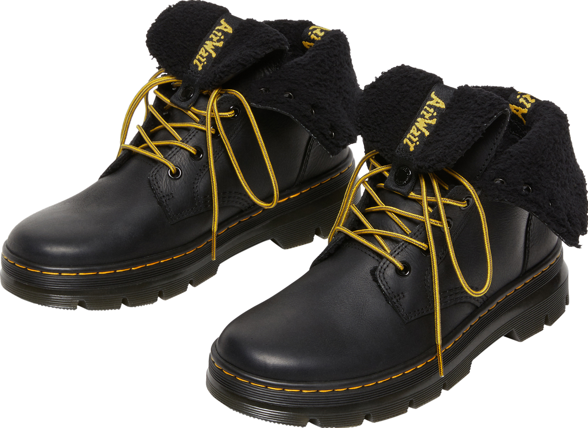 Dr. Martens Combs Leather Fold-Down Winter Boots - Unisex