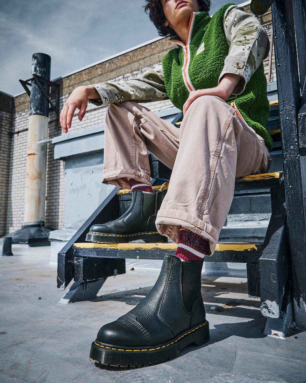 Dr. Martens 2976 Bex Faux Fur-Lined Platform Chelsea Boot  display picture 3