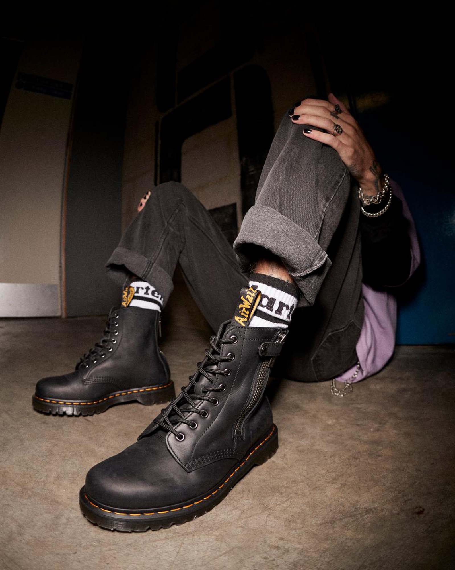 Dr. Martens 1460 Alt Zip Waxed Full Grain Boots - Men's | Altitude
