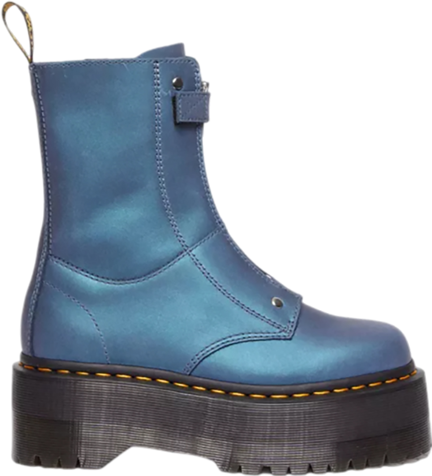 Dr. Martens Jetta Hi Max Metallic Leather Platform Boots - Women's