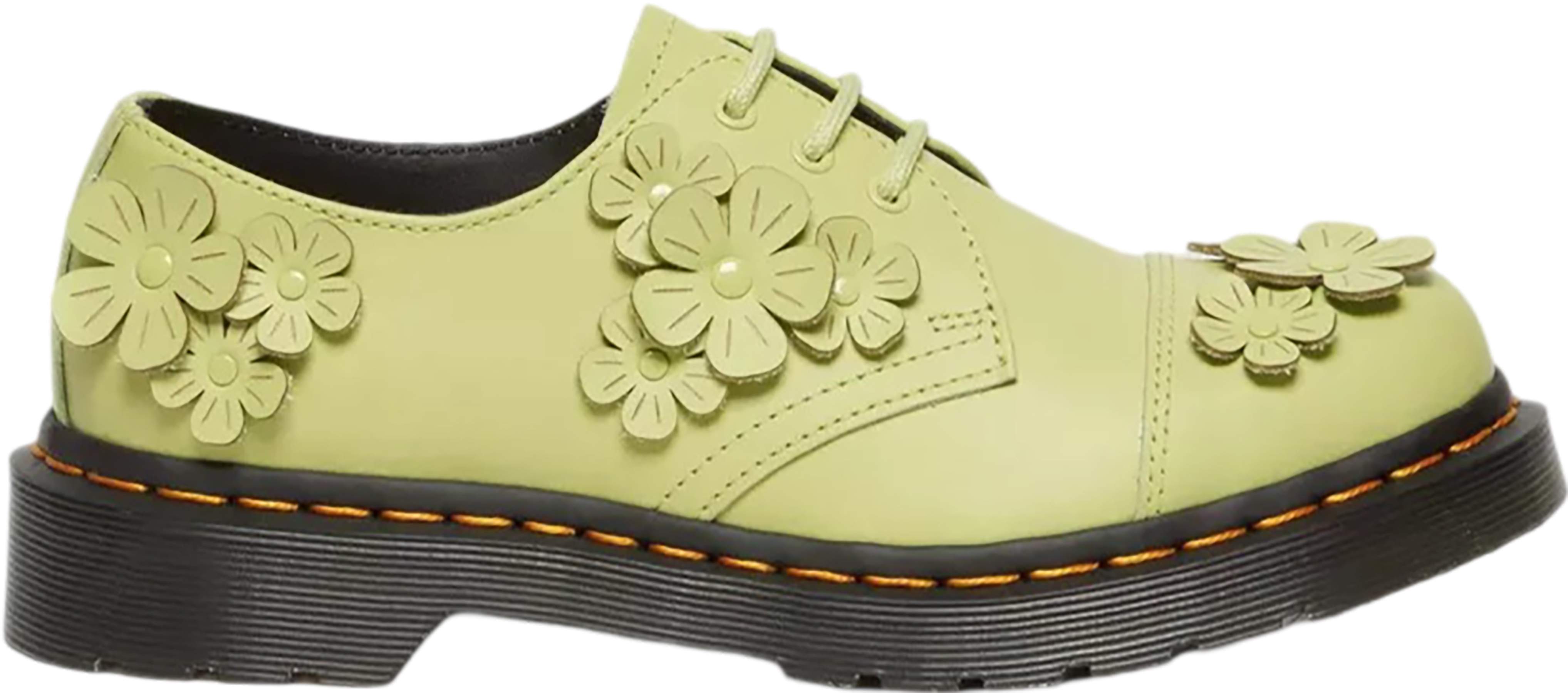 1461 Flower Applique Leather Oxford Shoes - Women's