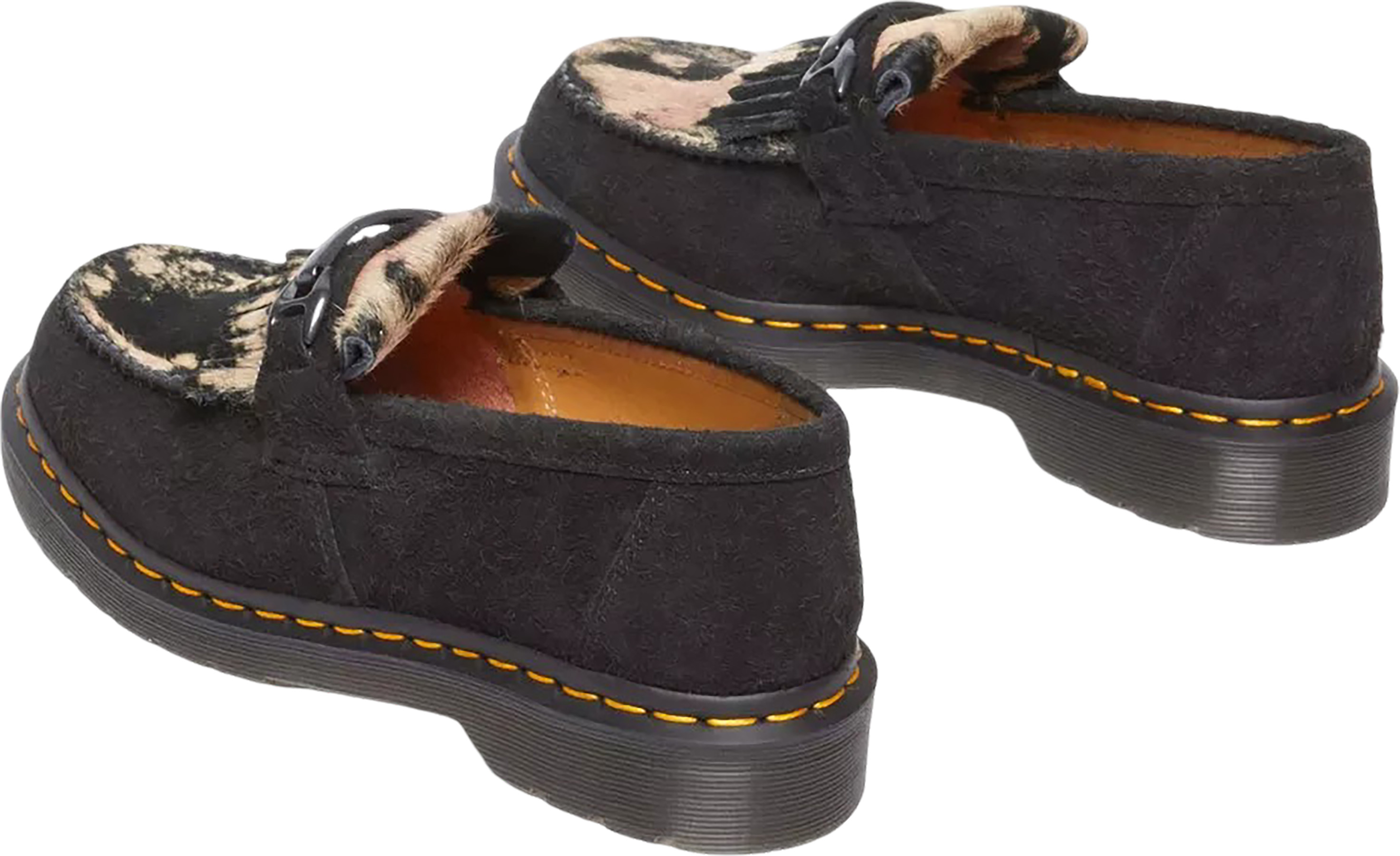 Dr. Martens Adrian Snaffle Suede and Hair-On Loafers 
