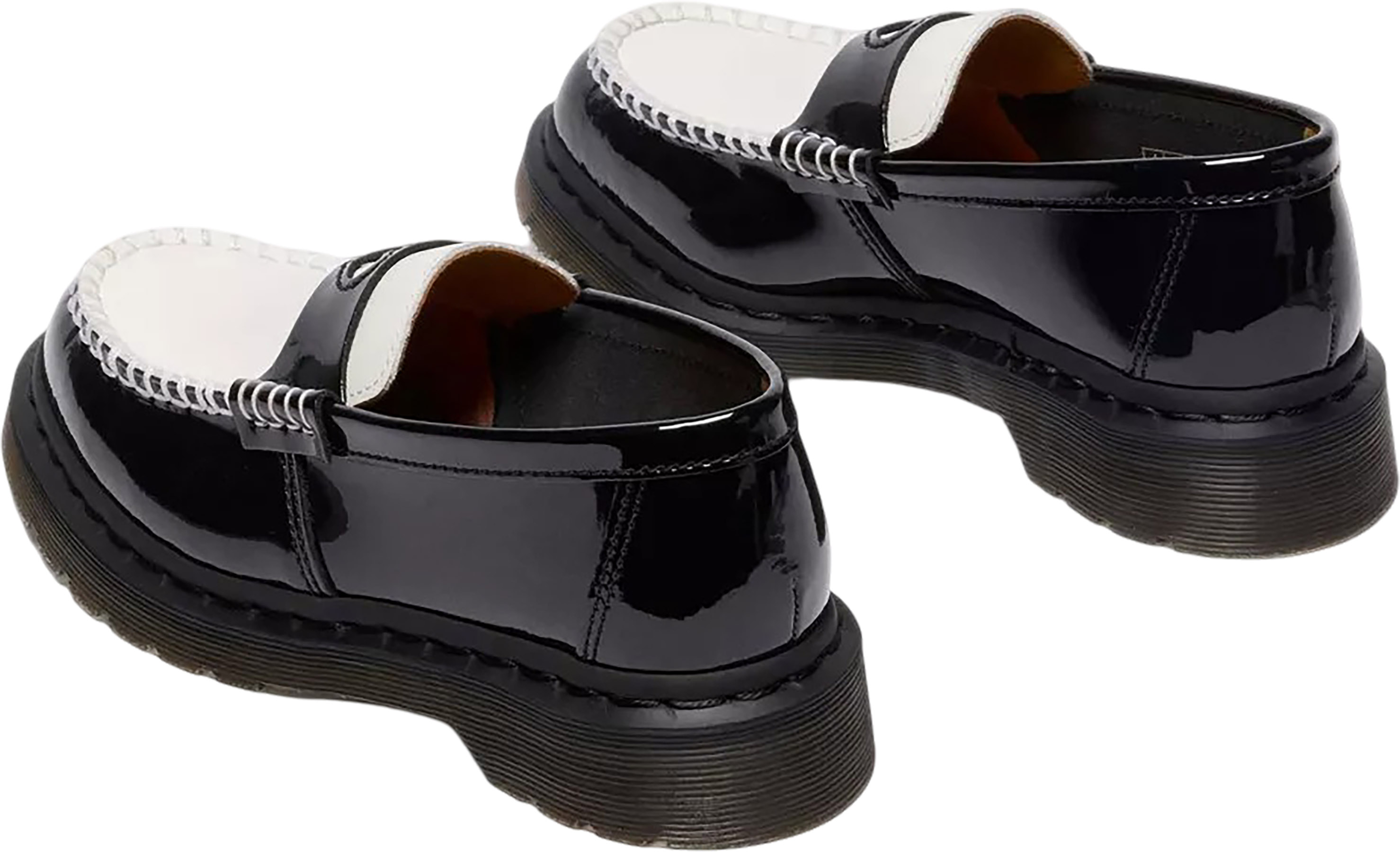 Dr. Martens Penton Heart Two-Tone Patent Leather Loafers - Women's