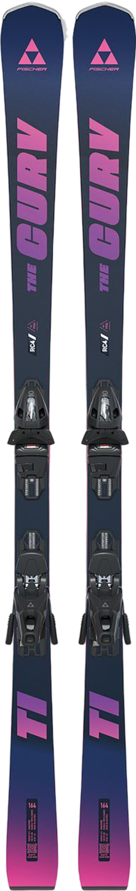 Fischer Curv TI Twin Powerrail Skis with RS10 GW Powerrail Ski