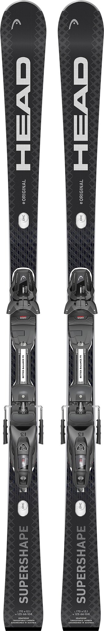 HEAD Supershape e-Original SW Skis with PR Ski Bindings - Unisex