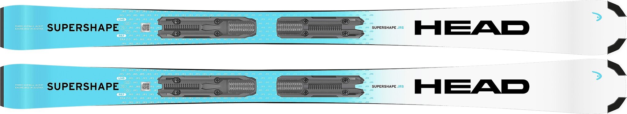 HEAD Supershape JRS Skis with JRS 7.5 Ski Bindings - Junior