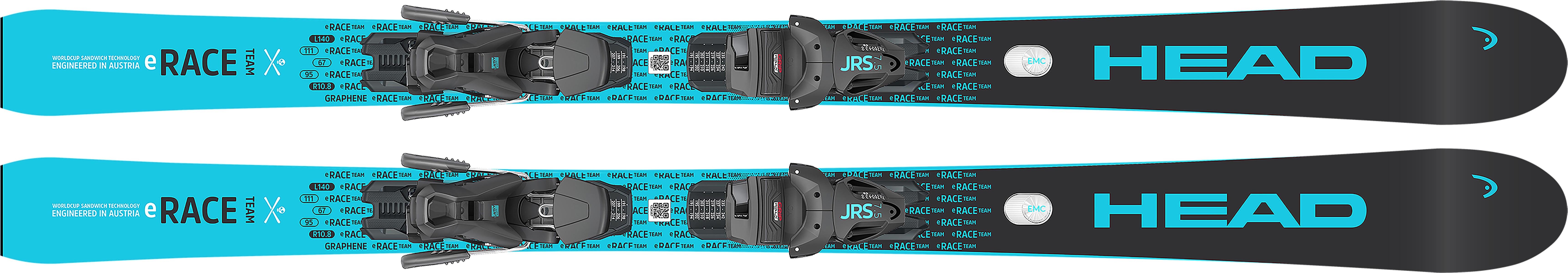HEAD Worldcup e.Race Team SW Skis with JRS 7.5 Ski Bindings