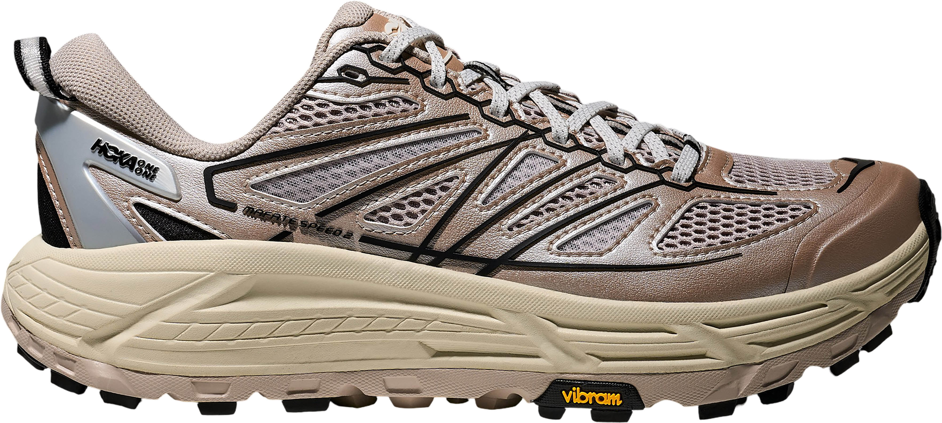 NEW-WOB Hoka Mafate Speed 2 CVC Trail Running Shoes Unisex Men\'s 13 / Women\'s 14 Hoka Stealth/Tech Mafate Speed 2 Trail Running Shoes  main image 2