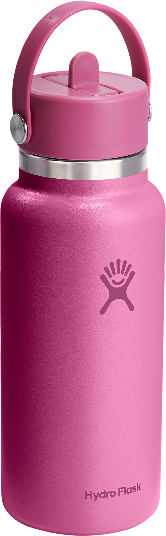 Gourde Isotherme 32 Oz Acier Inoxydable – Bouchon Paille Et Large – Noire