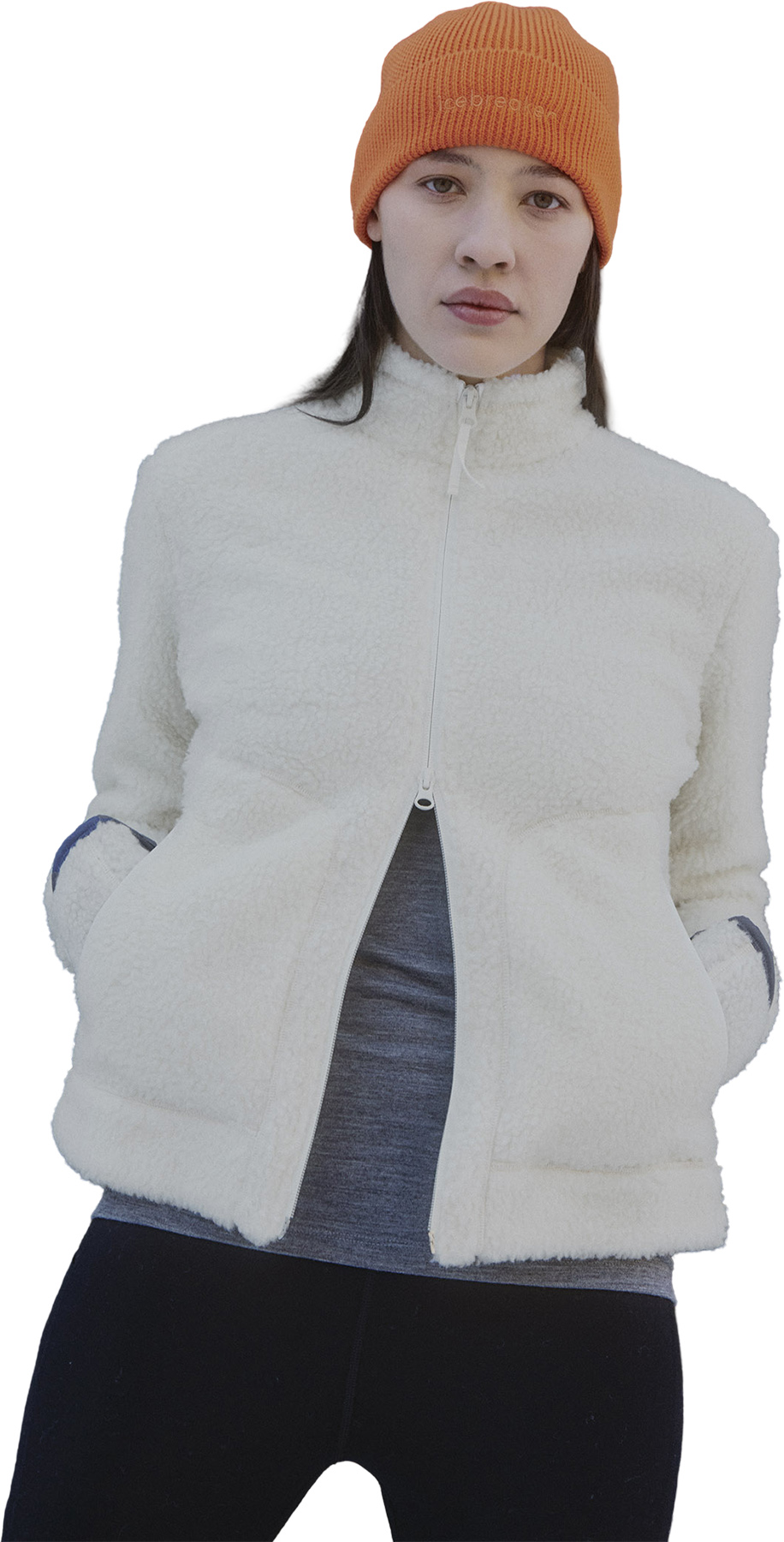 新品　BRIEFING WOMEN’S DRY PILE HIGHNECK S icebreaker Merino Blend 800 RealFleece High Pile Long Sleeve Zip