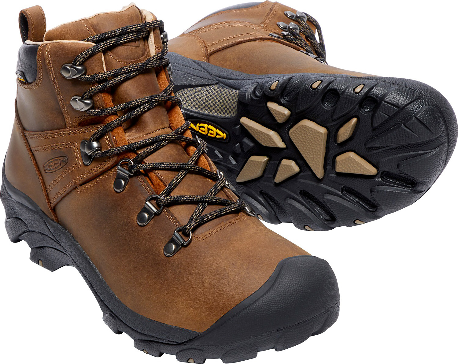 KEEN Pyrenees - Bottes Randonnée Homme Cuir Imperméables KEEN.DRY - Confort & Robustesse