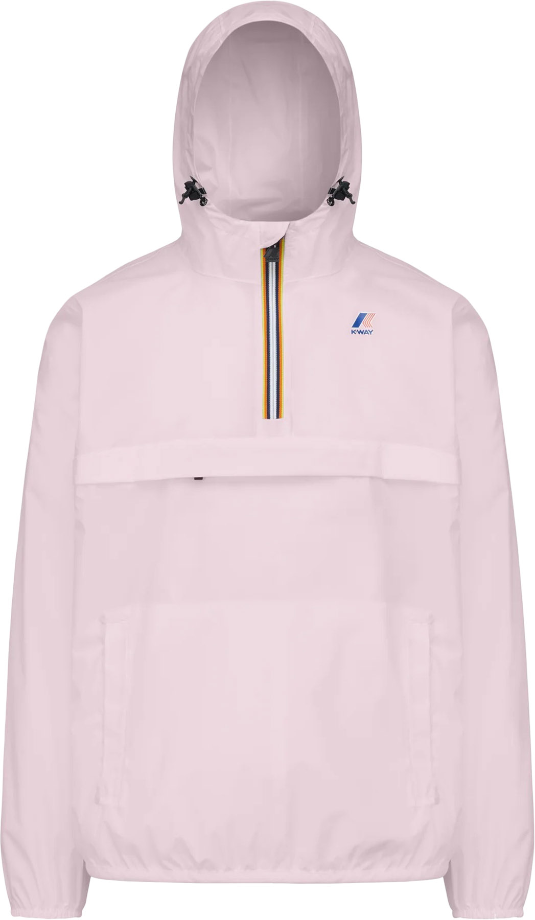 K-Way Le Vrai Leon Packable Quarter Zip Windbreaker Rain Jacket