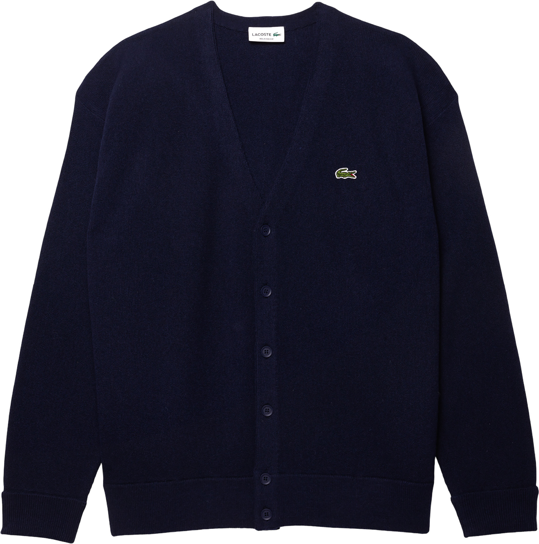 LACOSTE COMME des GARÇONS ネイビー カーディガン L Lacoste Relaxed Fit Wool Cardigan - Men's | Altitude Sports