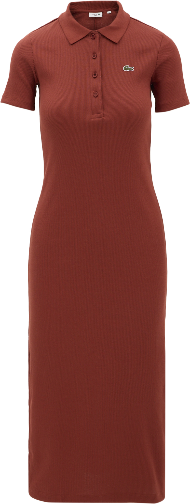 red lacoste polo dress Lacoste Womens Short Sleeve Pique Polo Dress RED/Maroon size 42