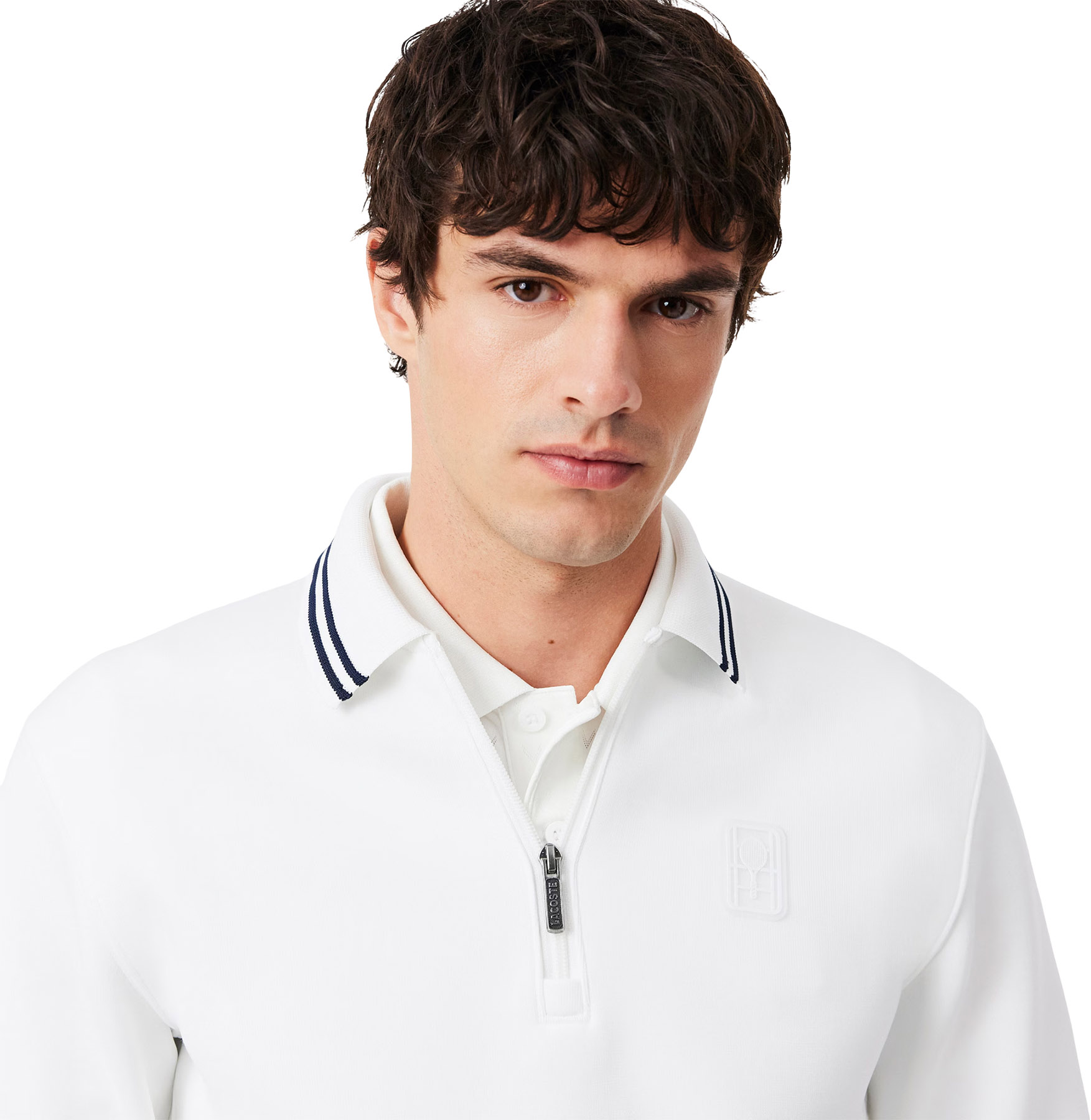 Lacoste Tennis Heritage Polo Collar Zipped Sweatshirt - Men's