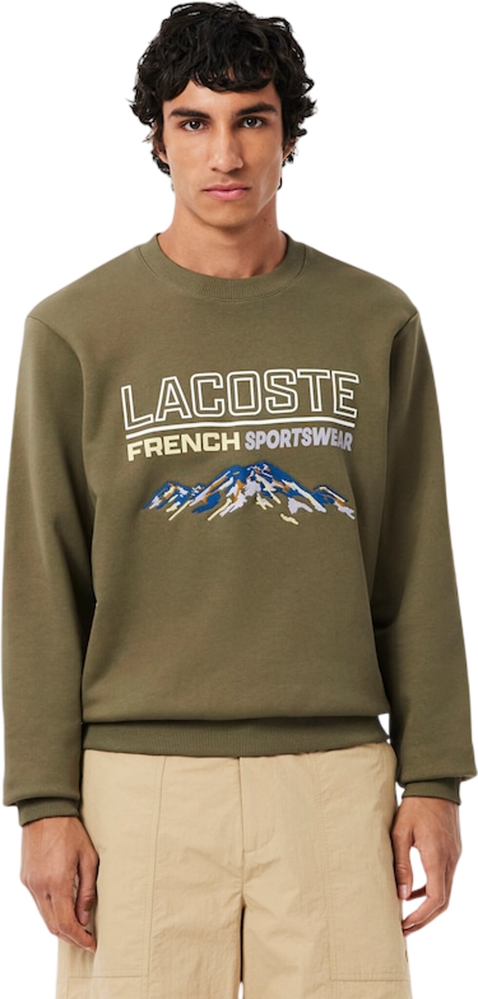 Lacoste Embroidered Motif Fleece Sweatshirt - Men's | Altitude Sports