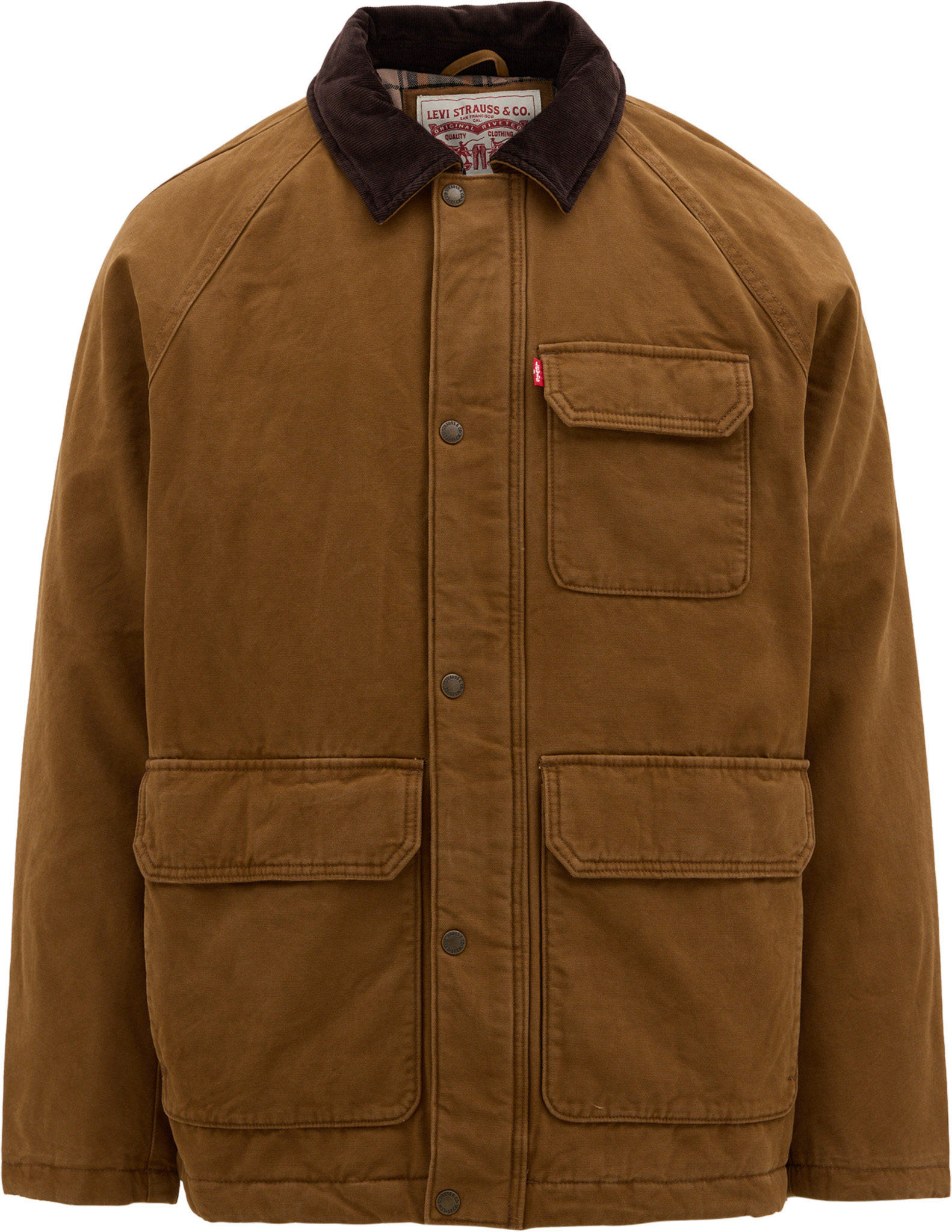Levi's Pigment Dyed Field Jacket With Plaid Lining - Men's | The