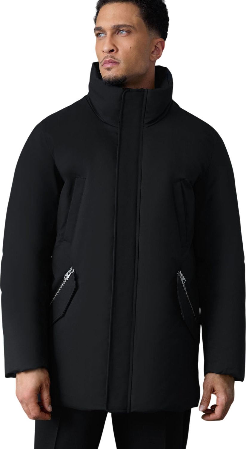 Mackage EDWARD-FZ 2-in-1 Down Parka with Hooded Bib and Natural