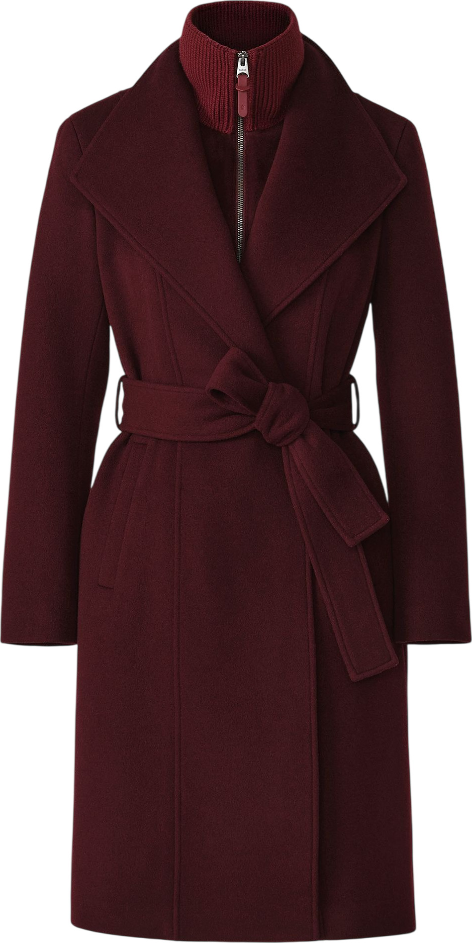 Mackage NORITA-ZZ 2-in-1 Double Face Wool Coat with Sash - Women's